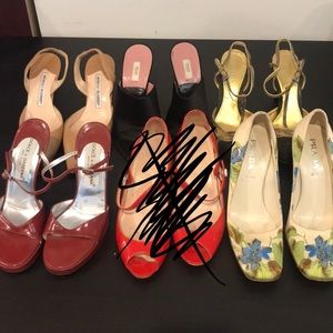 VINTAGE DESIGNER SHOE LOT - READ